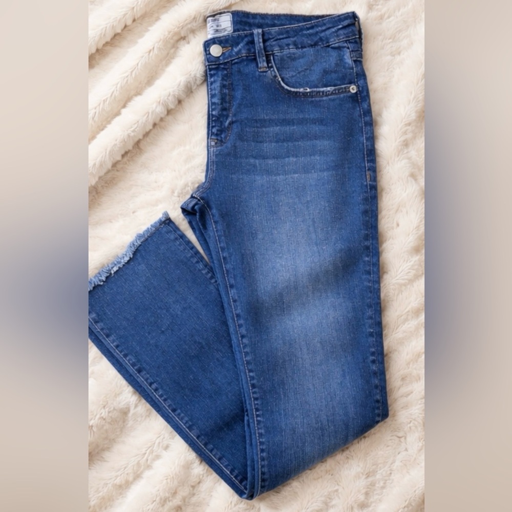 Free People Flare Jeans boot cut fringe